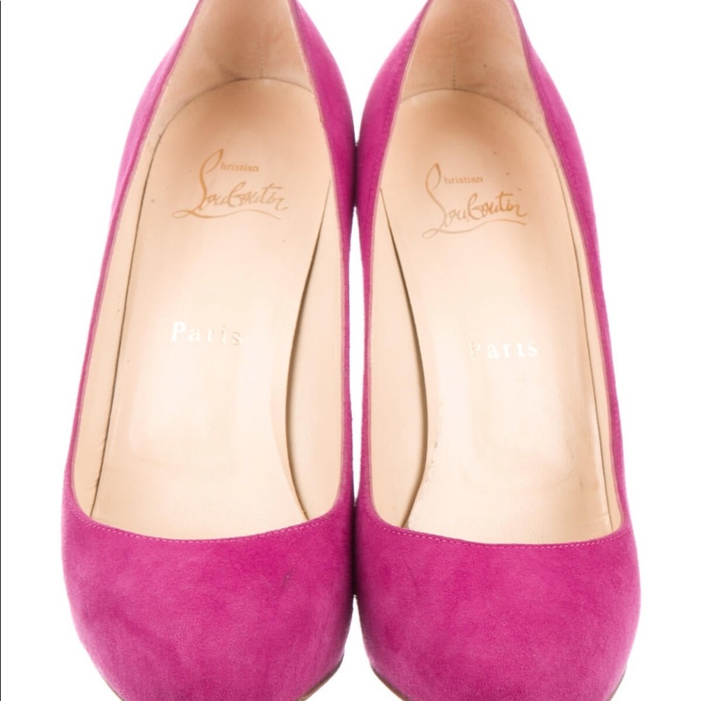 CHRISTIAN LOUBOUTIN Red Bottoms, Velvet Fall Trendy Sexy Heels